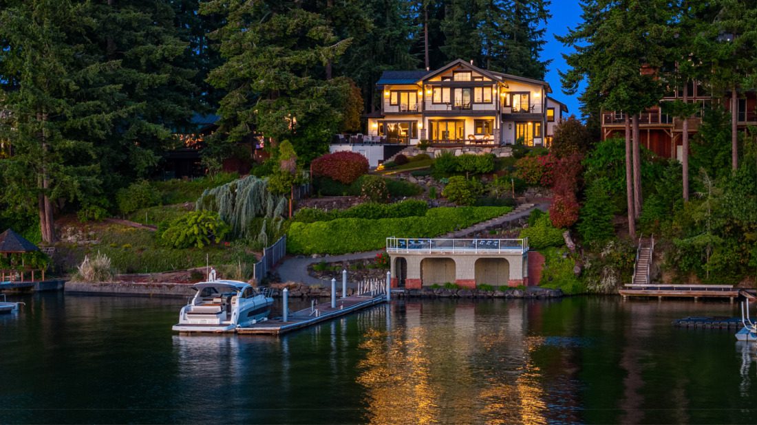 Just Listed by Dwell Home Team on Fox Island, waterfront estate